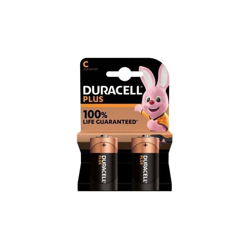 Pack de 2 Pilas C Duracell  LR14- 1.5V- Alcalinas