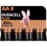 Pack de 8 Pilas AA Duracell Plus Extra Life LR6-MN1500AA8- 1.5V- Alcalinas