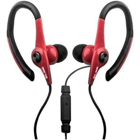 Auriculares Deportivos Elbe AU-107-MIC- con Micrófono- Jack 3.5- Rojos y Negros