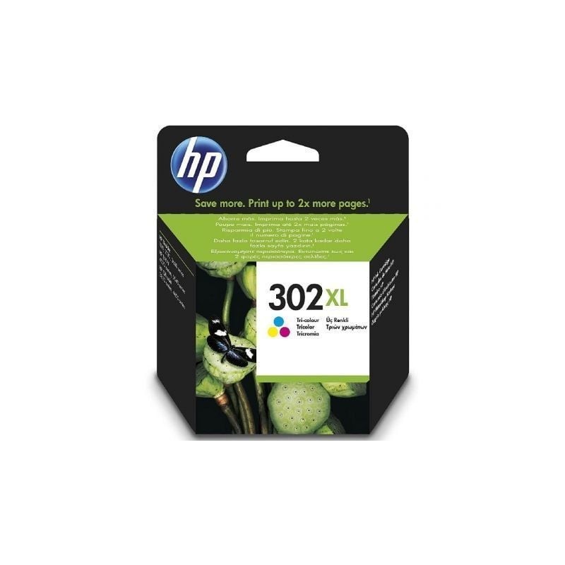Cartucho de Tinta Original HP nº302 XL Alta Capacidad- Tricolor