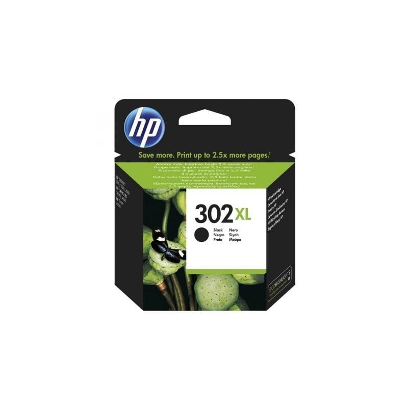 Cartucho de Tinta Original HP nº302 XL Alta Capacidad- Negro