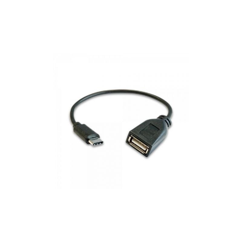 Cable USB 2.0 3GO C135- USB Tipo-C Macho - USB Hembra- 20cm- Negro