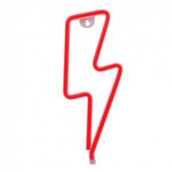 Luz Neon Forever Light Neon LED Bolt Red- Funciona a Pilas y USB