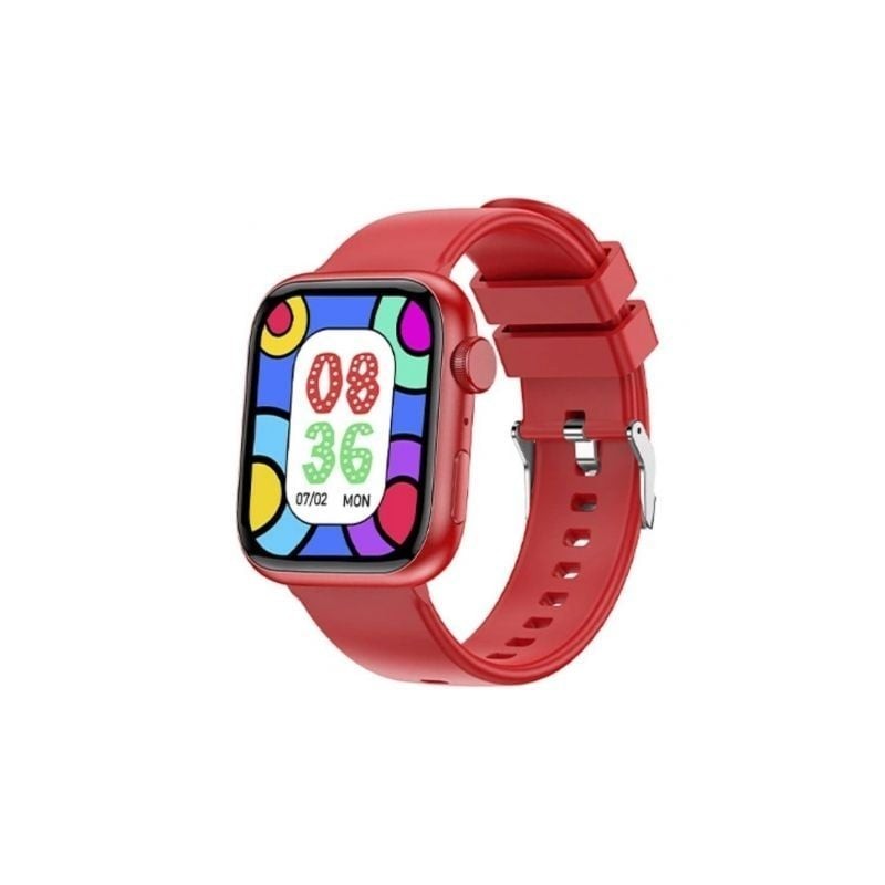 Smartwatch Forever IGo Watch 3 JW-500- Notificaciones- Frecuencia Cardíaca- Rojo