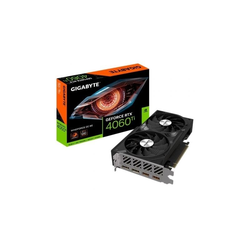 Tarjeta Gráfica Gigabyte GeForce RTX 4060 Ti WindForce OC- 8GB GDDR6