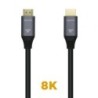 Cable HDMI 2.1 8K Aisens A150-0427- HDMI Macho - HDMI Macho- 1.5m- Gris Negro