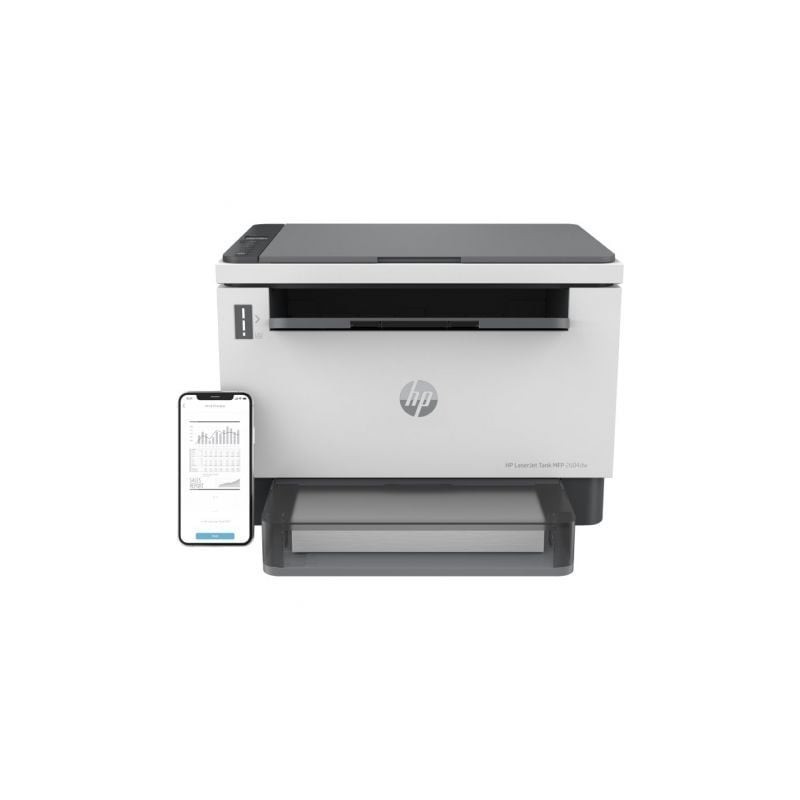 Multifunción Recargable Láser Monocromo HP Laserjet Tank 2604dw WiFi- Dúplex- Blanca