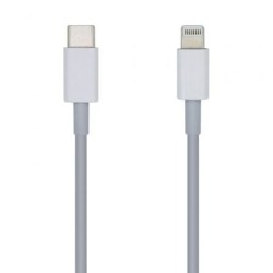 CableUSB Tipo-C 2.0 Lightning Aisens A102-0443- Lightning Macho - USB Tipo-C Macho- 2m- Blanco
