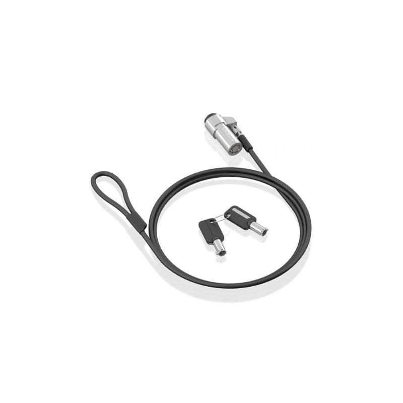 Cable de Seguridad Tipo NANO para Portátiles Aisens ASLK-D45K06-BK- 1.5m