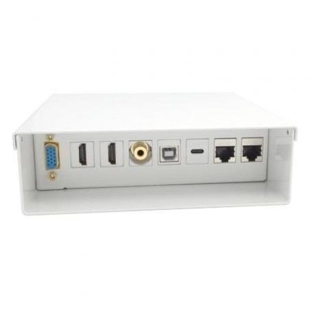 Caja de Conexiones Aisens A127-0720- VGA - 2x HDMI - Jack 3.5 - USB Tipo-C - USB - 2x RJ45