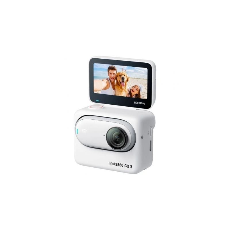 Cámara Digital Deportiva Insta360 GO 3- 2.7K- Ángulo de visión 180º- Blanca
