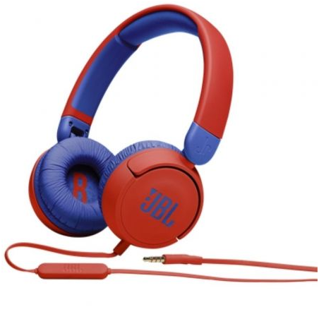 Auriculares Infantiles JBL JR310- con Micrófono- Jack 3.5- Rojos y Azules