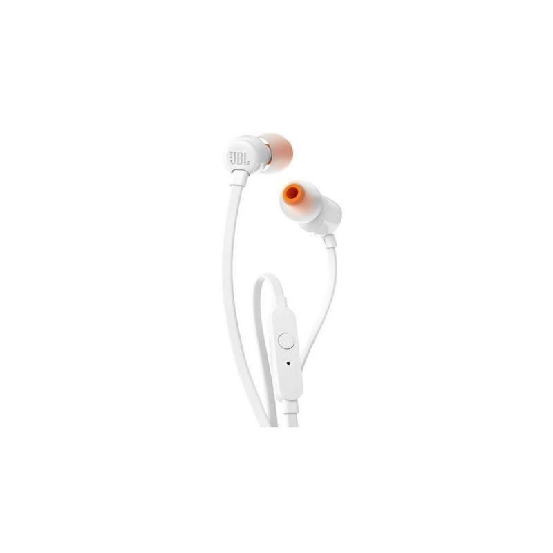 Auriculares Intrauditivos JBL Tune 110- con Micrófono- Jack 3.5- Blancos