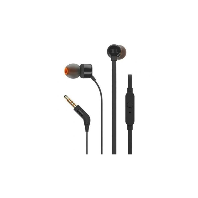 Auriculares Intrauditivos JBL Tune 160- con Micrófono- Jack 3.5- Negros