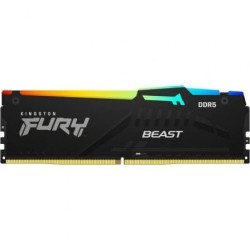 Memoria RAM Kingston FURY Beast RGB 32GB- DDR5- 6000MHz- 1.4V- CL30- DIMM