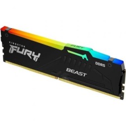 Memoria RAM Kingston FURY Beast RGB 16GB- DDR5- 6000MHz- 1.4V- CL30- DIMM