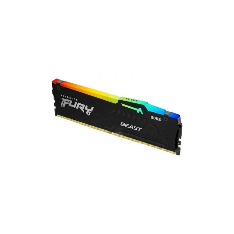 Memoria RAM Kingston FURY Beast RGB 16GB- DDR5- 6000MHz- 1.4V- CL30- DIMM