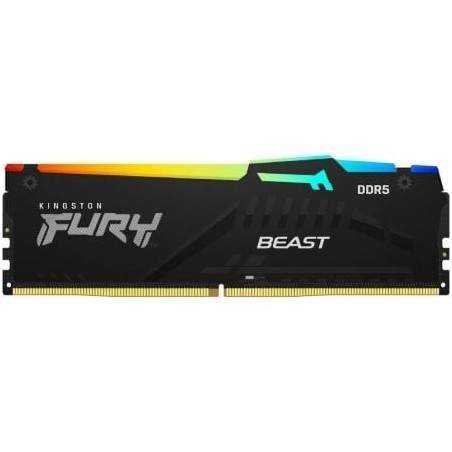 Memoria RAM Kingston FURY Beast RGB 16GB- DDR5- 6000MHz- 1.35V- CL40- DIMM