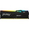Memoria RAM Kingston FURY Beast RGB 8GB- DDR5- 6000MHz- 1.35V- CL40- DIMM