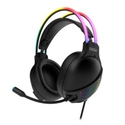 Auriculares Gaming con Micrófono Krom Klaim- Jack 3.5- USB 2.0- Negros