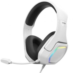 Auriculares Gaming con Micrófono Krom Kopa 7.1- USB 2.0- Blancos