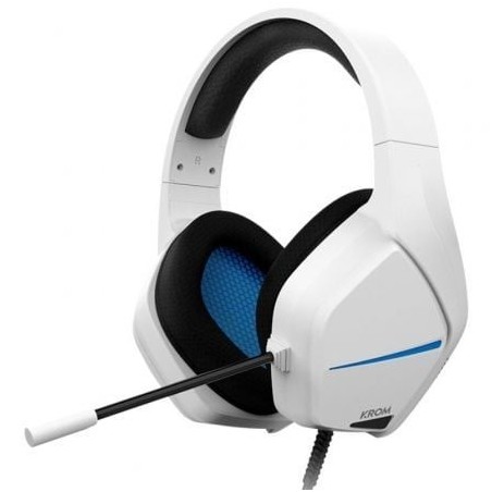 Auriculares Gaming con Micrófono Krom Kopa Move- Jack 3.5- Blancos