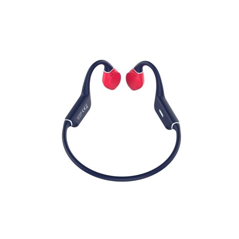 Auriculares Inalámbricos Deportivos de Conducción Ósea Leotec Osea Kuri- con Micrófono- Bluetooth- Azules y Rojos