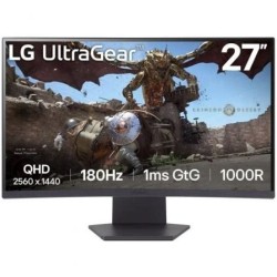Monitor Gaming Curvo LG UltraGear 27GS60QC-B 27'- QHD- 1ms- 180Hz- VA- Negro