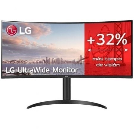 Monitor Profesional Ultrapanorámico Curvo LG UltraWide 34WP75CP-B 34'- WQHD- Multimedia- Regulable en altura- Negro