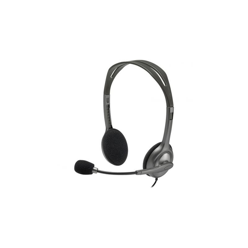 Auriculares Logitech H111- con Micrófono- Jack 3.5- Negros