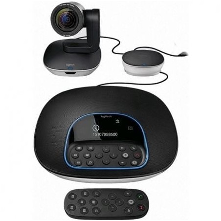 Sistema de  Videoconferencia Logitech Group- Enfoque Automático- Full HD