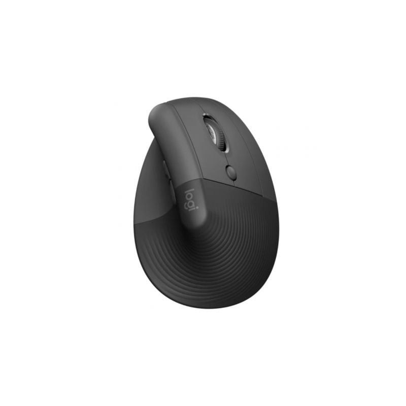 Ratón Ergonómico Inalámbrico por Bluetooth- 2.4GHz Logitech Lift Vertical Ergonomic Mouse- Hasta 4000 DPI- Grafito