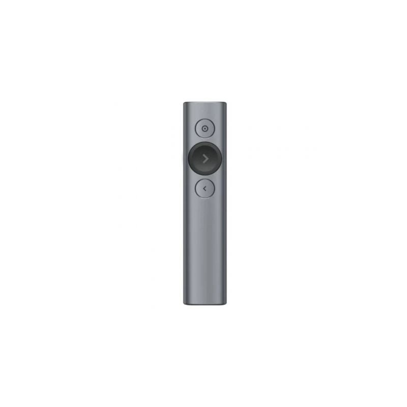 Presentador Inalámbrico por Bluetooth Logitech Spotlight Presentation Remote- 2.4GHz- Gris Pizarra