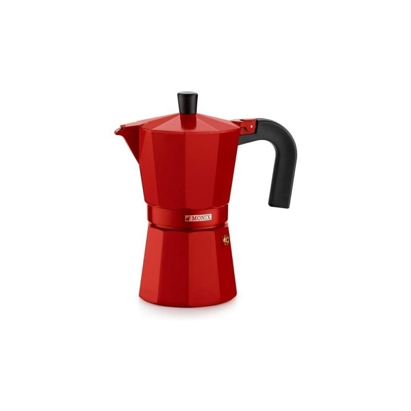 Cafetera Italiana Monix M281709 - 9 Tazas- Roja