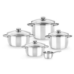 Pack 5 Piezas Menaje Monix M450066- Acero Inoxidable