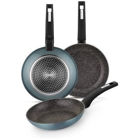 Pack 3 Sartenes Monix M241201- Ø20cm- Ø24cm- Ø28cm- Apta para Inducción