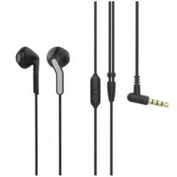 Auriculares Intrauditivos Muvit For Change MCHPH0001- con Micrófono- Jack 3.5- Negros