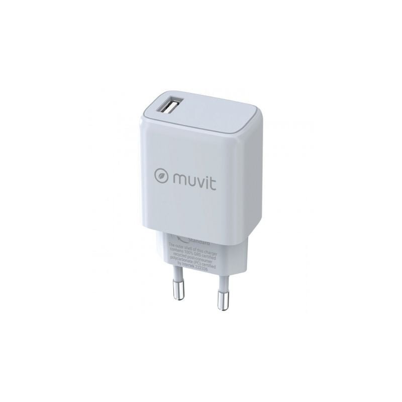 Cargador de Pared Muvit For Change MCACC0002- 1xUSB- 15W