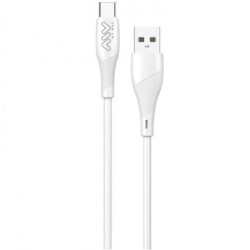 Cable USB 2.0 Tipo-C Myway MWUSC0019- USB Macho - USB Tipo-C Macho- 1m- Blanco