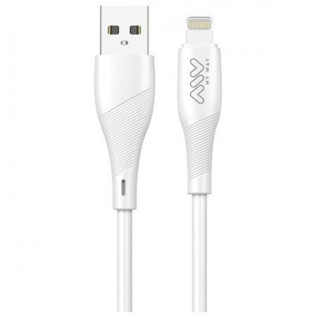 Cable USB 2.0 Lightning Myway MWUSC0021- USB Macho - Lightning Macho- 1m- Blanco