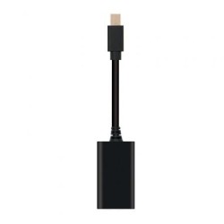 Conversor Nanocable 10.16.0102- Mini DisplayPort Macho - HDMI Hembra- 15cm- Negro