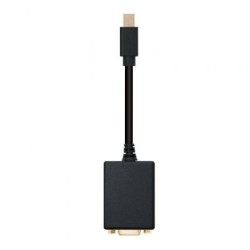Conversor Nanocable 10.16.0202- Mini DisplayPort Macho - VGA Hembra- 15cm- Negro