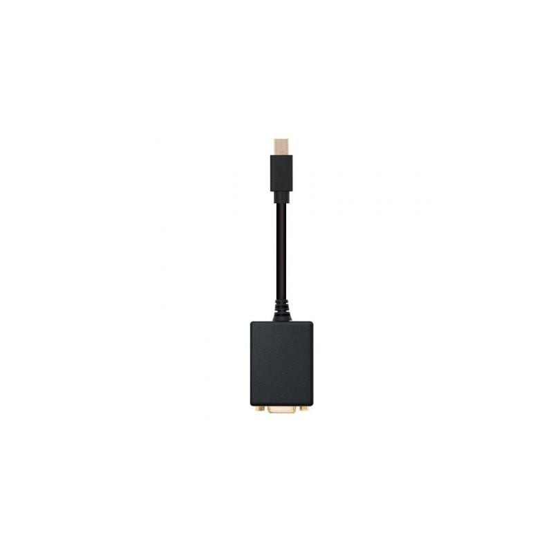 Conversor Nanocable 10.16.0202- Mini DisplayPort Macho - VGA Hembra- 15cm- Negro