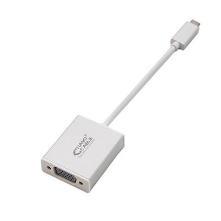 Cable Conversor Nanocable 10.16.4101- USB Tipo-C Macho - VGA Hembra